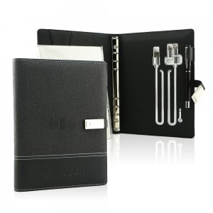 Σημειωματάριο - Μπαταρία Φορτιστής - Personalized Wireless Charging Notebook Power Bank 8.000mAh