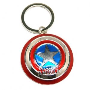 Μεταλλικό Μπρελόκ για Κλειδιά Ασπίδα Captain America Σουπερήρωας - Key Chain
