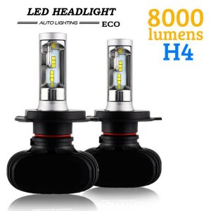 LED Φώτα Αυτοκινήτου με Κάτοπτρο Headlight ECO X H4 6500K 8000LM (2x4000) 50W (2x25W) CAN BUS - OEM