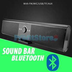 TV Soundbar Bluetooth Ηχείο - Επαναφορτιζόμενο Ηχοσύστημα USB, Micro SD, AUX &amp; Τηλεχειριστήριο - Wireless  Μπάρα Τηλεόρασης MP3 Multimedia Player