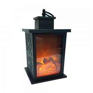 Εντυπωσιακό Φανάρι Flame Wood με Εφέ Τζακιού