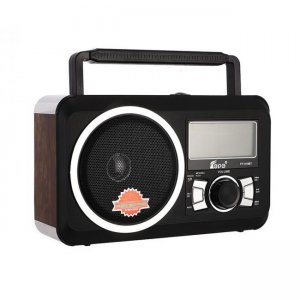 Ασύρματο Retro Ηχείο Bluetooth Ραδιόφωνο με Ψηφιακή LCD Οθόνη, Ρολόι, USB, Mini SD,SD, FM Radio, Είσοδος Mic &amp; Phones