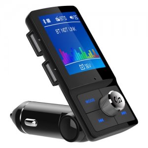 Bluetooth Fm Transmitter Αναμεταδοτής Κινητού στα Ηχεία Αυτοκινήτου &amp; Φορτιστής με 2 USB Θύρες
