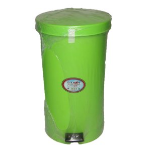 Στρογγυλός Κάδος Απορριμάτων 35 L Πλαστικός Πράσινο