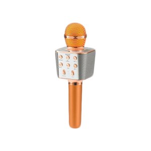 Ασύρματο Bluetooth Mικρόφωνο KARAOKE &amp; Hi-Fi Hχείο WSTER WS-1688 Rose Gold