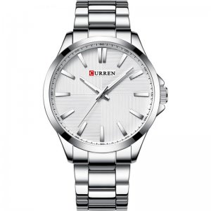 Αδιάβροχο Ανδρικό Ρολόι Curren Silver-White - Men Waterproof Quartz Watch