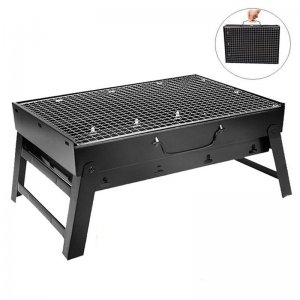 Φορητή Αναδιπλούμενη Ψησταριά 43x29cm BBQ για Barbeque σε μέγεθος χαρτοφύλακα - Mini Μικρή Μεταλλική Ψηστιέρα