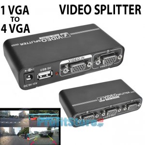 Video Splitter 1 VGA σε 4 VGA 1920 x 1440 με Ενισχυτή Εικόνας &amp; Ήχου - Διανεμητής Έγχρωμης Εικόνας για Υπολογιστές, Βιντεοπροβολείς