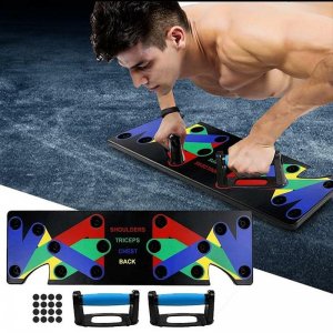 Σανίδα Push Ups 10 Διαφορετικών Λαβών Αναδιπλούμενη - Foldable Push Up Board
