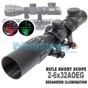 Ultra Compact Διόπτρα Μονόκυαλο Σκοπευτικό - Hunting Rifle Scope 2-6 Χ 32 AOEGB illuminated Zoom
