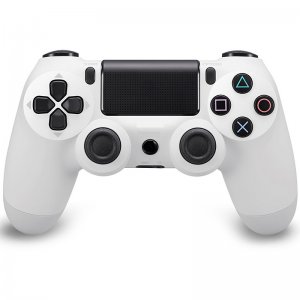 Ασύρματο Χειριστήριο PS4 με Λειτουργικό Ηχείο - Doubleshock - Συμβατό με Υπολογιστές - CTR Wireless Controller Λευκό