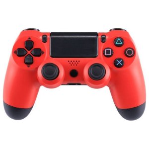 Ασύρματο Χειριστήριο PS4 με Λειτουργικό Ηχείο - Doubleshock - Συμβατό με Υπολογιστές - CTR Wireless Controller Κόκκινο