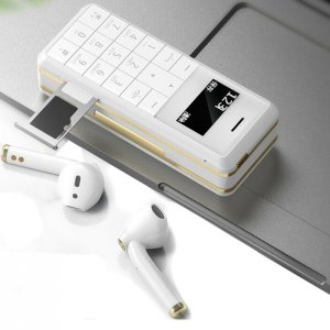 Mini Κινητό Τηλέφωνο SIM &amp; Bluetooth με Ασύρματα Ακουστικά Handsfree - Mini CellPhone