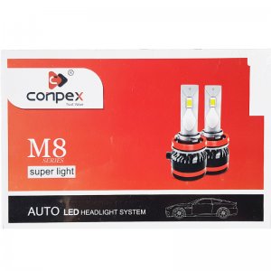 Εμπρόσθια Φώτα Αυτοκινήτου 9000LM (2x4500lm) H4 LED FULL CANBUS - 90W (2x45w) 6500K - Λαμπτήρες CONPEX M8 2τμχ