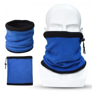 Ζεστό Fleece Περιλαίμιο - Ζιβάγκο με Εσωτερικό Γουνάκι - Multi Neck Warmer Μπλε
