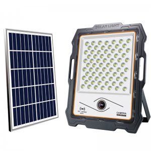 Ηλιακός Προβολέας 100W με Κάμερα Ασφαλείας Παρακολούθησης - WiFi Solar Panel with Camera