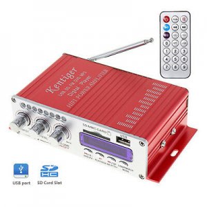 Ραδιοενισχυτής Kentiger HY502s Mini Ψηφιακή Συσκευή Αναπαραγωγής Ήχου με 2 Κανάλια, USB, MP3, FM &amp; Τηλεχειριστήριο - Digital Audio Player 20W