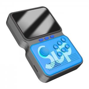 Retro Arcade Κονσόλα 893 Games με Joystick - Φορητή Μίνι Ρετρό Παιχνιδομηχανή Ψηφιακό Game Box Power LED Μπλε