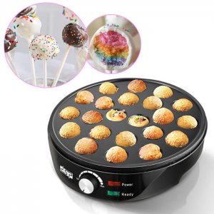Pop Cake Maker 22 pcs - Μπουκίτσες Κέικ Ποπ - Αντικολλητική Συσκευή Παρασκευής Ντόνατ 1000W