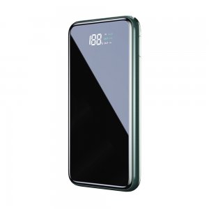 Powerbank Ασύρματης Φόρτισης 10000mAh Qi με LED Ένδειξη &amp; Βάση Κινητού - Φορητός Φορτιστής USB - Power Bank Remax Μαύρο,Ασημί