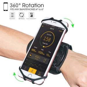 Universal Θήκη Κινητού για Περικάρπιο 4,0 - 5,5″ - Wristband Sport Support For Mobile Phones Μαύρο