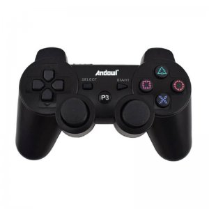 Επαναφορτιζόμενο Ασύρματο Χειριστήριο PS3 Andowl Μαύρο Gamesir P3