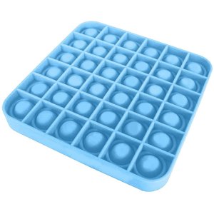 Poppy Αγχολυτικό Παιχνίδι Anti-Stress Ανακούφισης - Fidget Bubble Pop Τετράγωνο Μπλε