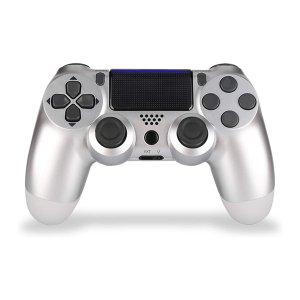 Ασύρματο Χειριστήριο PS4 με Λειτουργικό Ηχείο - Doubleshock - Συμβατό με Υπολογιστές - CTR Wireless Controller Silver