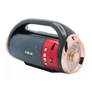 Φορητό Ηχείο Bluetooth CMiK MK-123 με Ισχυρότατο φακό, Ραδιόφωνο ,USB,TF Κόκκινο
