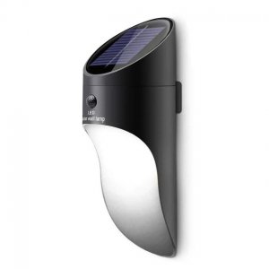 Mini Αδιάβροχος Ηλιακός Προβολέας Solar LED με Αισθητήρα Κίνησης, Αισθητήρα Φωτός &amp; 2 Λειτουργίες Φωτισμού Μαύρο