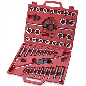 Σετ Φιλιέρες &amp; Κολαούζα 45 τμχ Large Size Tap &amp; Die Set για Χοντρό (UNC) &amp; Λεπτό (UNF) Σπείρωμα με Θήκη - SAE