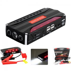 Εκκινητής Power Bank με LED Φακό &amp; 4 USB Θύρες 68800 mAh- Jump Starter Τροφοδοτικό - Φορτίζει από Κινητό μέχρι Αυτοκίνητο