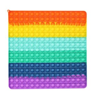 Poppy Πολύχρωμο Αγχολυτικό Παιχνίδι Anti-Stress - Fidget Bubble Pop it Γϊγας 30x30cm OEM