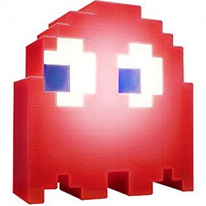 Pac Man Ghost Light Φωτιστικό με 16 Εναλλαγές Χρωμάτων USB - Κόκκινο OEM
