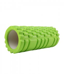 Foam Roller - Αφρώδης Κύλινδρος Μασάζ 13x33cm, Αποκατάστασης, Διάτασης Μυών &amp; Ισορροπίας - Deep Muscle Tissue Massage Cilindro Πράσινο ΟΕΜ