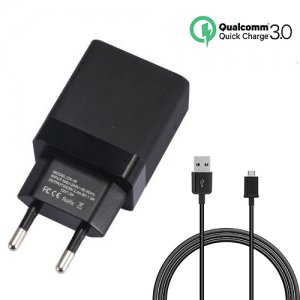 Αντάπτορας USB Ταχυφορτιστής 3A Κινητού με Καλώδιο Micro USB Andowl Quallcomm Quick Charge 3.0 - Fast Smart Charger