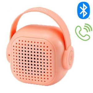 Μίνι Ηχείο Τσέπης Bluetοoth TWS με Μικρόφωνο για Hands-free Κλήσεις με Επαναφορτιζόμενη Μπαταρία WSTER WS-302 - Ροζ