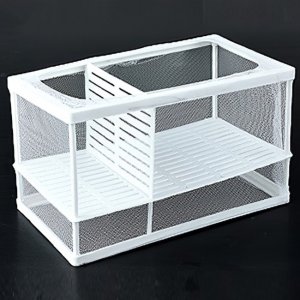 Γεννήστρα Ενυδρείου 26x15x15cm με Δίχτυ, Διαχωριστικό &amp; Βεντούζες