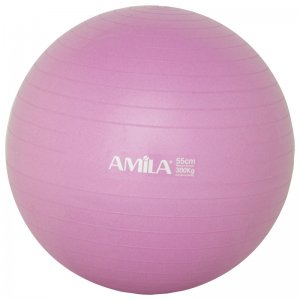 Μπάλα Γυμναστικής Amila Gymball 55cm Ροζ Bulk