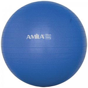 Μπάλα Γυμναστικής Amila Gymball 65cm Μπλε Bulk