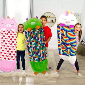 FluffyLove Λούτρινος Παιδικός Υπνόσακος με Μαξιλάρι σε Διάφορα Σχέδια
