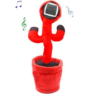 Squid Game Master Cactus - Παιχνίδι Κάκτος που Χορεύει, Τραγουδάει &amp; Επαναλαμβάνει - Dancing &amp; Singing Cactus OEM