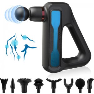 GymGun Συσκευή Μασάζ &amp; Αποθεραπείας Δονήσεων για Βαθύ Αθλητικό Μασάζ, Αποκατάσταση Μυών - Deep Tissue Vibration Training Μπλε