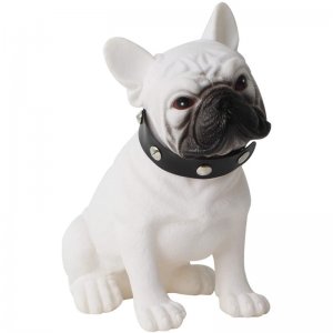 Μικρό Επαναφορτιζόμενο Ηχείο Bluetooth - Σκύλος BullDog Digital Speaker Λευκό CH-M212