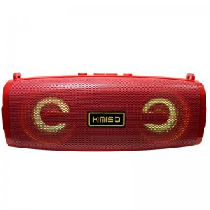 Φορητό Ηχείο Bluetooth 10W, με Λουράκι Ώμου, 2 Full Range Μεγάφωνα &amp; Woofer, USB, AUX, Κάρτα Μνήμης, FM Radio, Μαύρο, KIMISO KMS-223