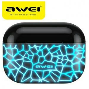 Ασύρματα Ακουστικά με Bluetooth 5.1 &amp; Οθόνη Αφής TWS RGB - Earbuds AWEI T29 Pro Μπλε