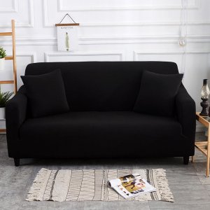 Ελαστικά Καλύμματα για Διθέσιο Καναπέ 140cm - 185cm - Elastic Sofa Cover Μαύρο