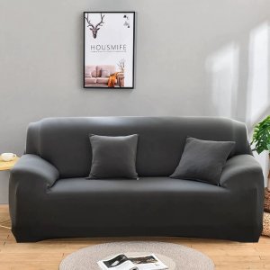 Ελαστικά Καλύμματα για Διθέσιο Καναπέ 140cm - 185cm - Elastic Sofa Cover Γκρι
