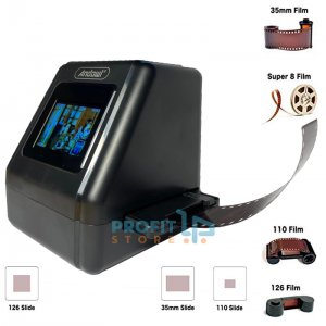 Andowl Film Scanner, Ψηφιακό Scanner , Μετατροπέας για Αρνητικά Φιλμ &amp; Slides Συμβατό με 35, 110, 126 mm &amp; Super 8, με Ρυθμίσεις Αντίθεσης, Q-SMR1