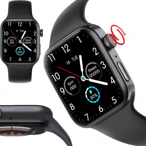 Fitness Smart Watch Έξυπνο Ρολόι με Οθόνη Αφής 1.7, Activity Tracker, Καταγραφή Ύπνου, Παλμών Καρδιάς, Υπενθυμίσεις &amp; Αδιάβροχο IP68, Μαύρο Z36s
